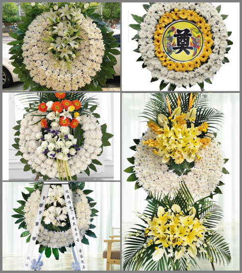 安徽六安市叶集区镇区办事处古心畈村花圈速递